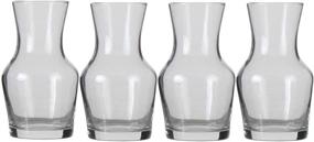 img 3 attached to 🍷 Lily's Home Individual Glass Wine Decanters: Perfect Personal Carafes for Wine Tastings & Dinner Parties – Set of 4 (8.4 oz. Each), Awesome Gift Idea!