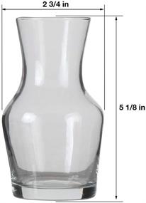 img 1 attached to 🍷 Lily's Home Individual Glass Wine Decanters: Perfect Personal Carafes for Wine Tastings & Dinner Parties – Set of 4 (8.4 oz. Each), Awesome Gift Idea!