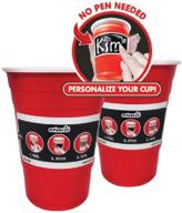 goodtimes etch-it write-on 16 oz party cups - pack of 20 (red, 1) logo