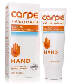 img 2 attached to 👐 Carpe Antiperspirant Hand and Foot Lotion Package Deal - Stop Sweaty Hands and Feet, Save 17%, Dermatologist-Recommended, Popular Choice