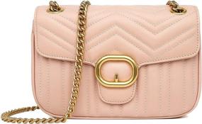 img 4 attached to 👜 Women's Handbags & Wallets: Stylish Genuine Leather Fashion Shoulder Crossbody Options