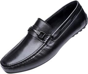 img 4 attached to Madany Driving Moccasin Loafers Classic Men's Shoes for Loafers & Slip-Ons