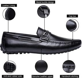 img 2 attached to Madany Driving Moccasin Loafers Classic Men's Shoes for Loafers & Slip-Ons