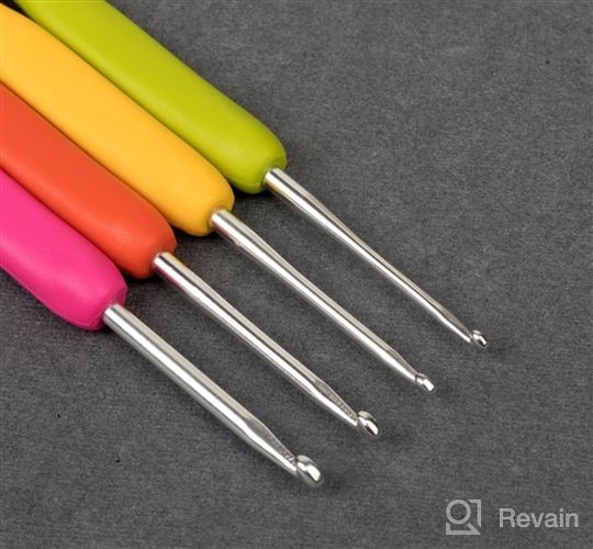 img 1 attached to 🧶 Vodiye 37 PCS Crochet Hooks Set: Ergonomic Aluminum Handles for Arthritic Hands, Complete with Stitch Markers and Large-Eye Blunt Needles review by Kevin Dow