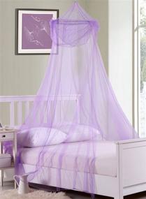 img 1 attached to 🧚 Enchanting Fantasy Kids Raisinette Collapsible Hoop Sheer Bed Canopy: Add a Magical Touch to Your Child's Room!