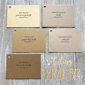 img 1 attached to 🌱 Environmentally-Friendly Brown Kraft Cardstock - Premium Heavyweight Cover - 100% Recycled - 8.5 X 11 inch - 100LB - 25 Sheets