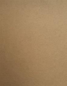 img 3 attached to 🌱 Environmentally-Friendly Brown Kraft Cardstock - Premium Heavyweight Cover - 100% Recycled - 8.5 X 11 inch - 100LB - 25 Sheets