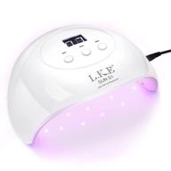 💅 efficient 72w uv led nail lamp by wisdompark: professional nail dryer for gel polish - 3 timers, large size logo