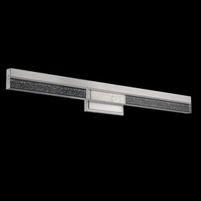 img 3 attached to 💡 MOTINI 36-inch Modern LED Bathroom Vanity Light Brushed Nickel Bar Linear Crystal Wall Sconce 3500K Dimmable Warm White Lighting Fixture, 39W