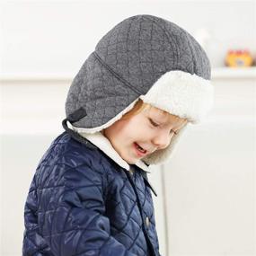 img 3 attached to 🧢 Keepersheep Ushanka Earflap Trooper Trapper: Top Boys' Accessories for Hats & Caps