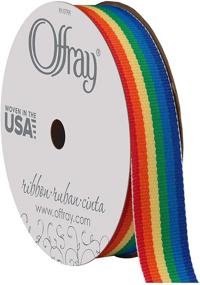 img 4 attached to Offray Rainbow Ribbon 8 Inch 9 Feet