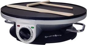 img 4 attached to 🥞 Health and Home 13 Inch Crepe Maker - Electric Griddle & Non-stick Pancake Maker-Crepe Pan