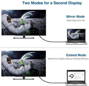 img 1 attached to 🔌 High-Quality 10ft DisplayPort to VGA Cable: UVOOI Gold Plated Male to Male Adapter