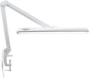 img 4 attached to 💡 Bemelux LED Architect Desk Lamp with Clamp, Adjustable Metal Swing Arm, 2000 Lumens Dimming Office Table Lamp for Task Work, Drafting, Reading Desktop, 234PCS Bright LEDs, 24W, 5 Color Temperatures Workbench Lamp