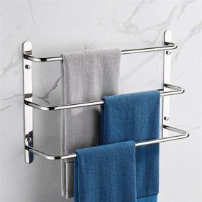 img 4 attached to Parzune Stagger Bathroom Accessories Polished