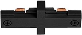 img 1 attached to Juno Lighting Group R23BL Miniature Straight Connector - Black, 1 Volts: Versatile and Efficient Lighting Solution