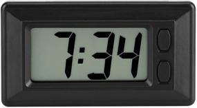 img 4 attached to GLOGLOW LCD Digital Clock - Table & Car Dashboard Desk Electronic Clock with Date, Time, and Calendar Display