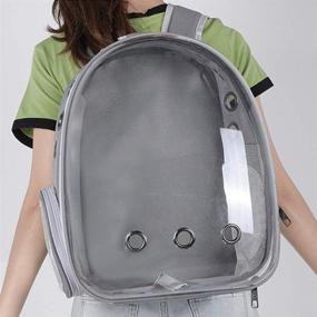 img 3 attached to 🐱 Atoz Pet Carrier Backpack - Cat/Dog Bubble Backpack for Travel and Outdoor Use - Airline-Approved Transparent Space Capsule for Small Pets with Ventilation