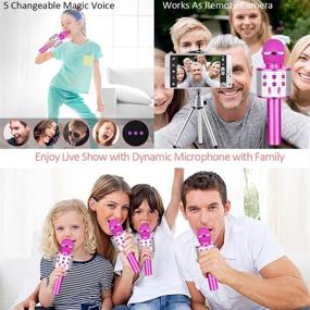 img 1 attached to 🎤 Children's Birthday Wireless Bluetooth Microphone