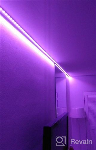 img 1 attached to Tenmiro 65.6ft RGB 5050 LED Light Strips - Ultra Long Color Changing LED Lights Kit with 44 Keys IR Remote for Bedroom, Kitchen, and Home Decoration review by Jennifer Roberts