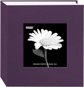 img 3 attached to 📷 Пионерский альбом для фотографий "Wildberry Purple" на 100 карманов с тканевой обложкой