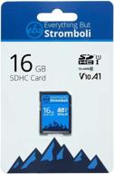 everything but stromboli 16gb sd card (2 pack) speed class 10 uhs-1 u1 c10 16g sdhc memory cards for compatible digital camera logo