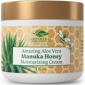 img 4 attached to 🌿 Ultra-Nourishing Aloe Vera Manuka Honey Cream for Face and Body - Soothing, Gentle, and Effective for All Skin Types and Conditions - Ideal for Women, Men, Kids, Babies - by Green Leaf Naturals - 4 oz