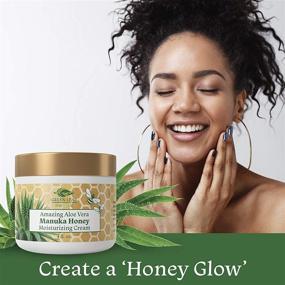 img 1 attached to 🌿 Ultra-Nourishing Aloe Vera Manuka Honey Cream for Face and Body - Soothing, Gentle, and Effective for All Skin Types and Conditions - Ideal for Women, Men, Kids, Babies - by Green Leaf Naturals - 4 oz