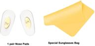👃 gold replacement push-in nose pads for r b6335 glasses repair kits: enhance the comfort and extend the life of your eyewear logo