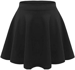 img 2 attached to Loxdonz Casual Stretch Flared Pleated Girls' Clothing, Skirts & Skorts with Enhanced SEO