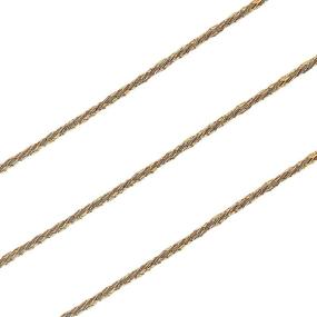 img 1 attached to ✨ Airssory 25m/82ft Gold Metallic Cord Tinsel String - Perfect for Jewelry Making, Christmas Ornaments, Gift Tags, Sewing & Crafts