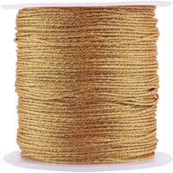 ✨ airssory 25m/82ft gold metallic cord tinsel string - perfect for jewelry making, christmas ornaments, gift tags, sewing & crafts logo