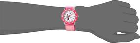 img 3 attached to Disney Girls' Minnie Mouse Watch 🐭 with Pink Nylon Band - Model W000025