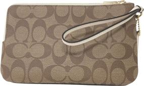 img 3 attached to 💼 Stylish and Convenient: COACH Signature PVC Double Zip Wallet