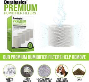 img 2 attached to 💧 Durabasics 4 Pack Compatible Protec, Kaz & Vicks Humidifier Replacement Filter Model WF2: High-Quality Filters for Protec, Vicks Starry Night, and Vicks Humidifiers