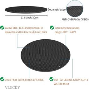 img 3 attached to 🔥 VLUCKY Silicone Microwave Cover: Diameter Resistant and Heatproof Solution