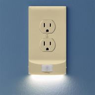 🔌 snappower motionlight 3-pack for standard outlets: motion detecting led night lights with bright/dim/off options - ivory, duplex логотип