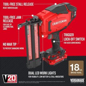 img 3 attached to Cordless Finish Nailer: CRAFTSMAN CMCN618C1 - Optimize Your Search!