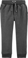 👖 ultimate comfort & style: oshkosh b'gosh classic fleece pants for active boys logo