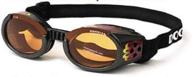 🔥 doggles ils small frame with metallic flames design and orange lens логотип