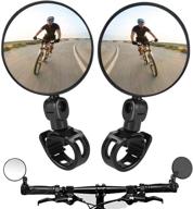 🚲 set of 2 adjustable rotatable bike mirrors – handlebar mounted convex mirrors for mountain & road bicycles logo