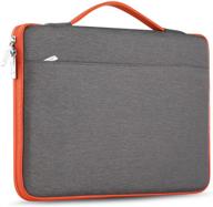 zinz laptop sleeve 11.6 13 inch case briefcase: macbook air pro compatible, dark gray logo