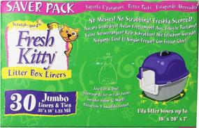 img 1 attached to 🐱 Super Thick and Durable Jumbo Scented Litter Pan Box Liners for Pet Cats - 30 ct