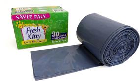 img 3 attached to 🐱 Super Thick and Durable Jumbo Scented Litter Pan Box Liners for Pet Cats - 30 ct