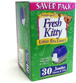 img 2 attached to 🐱 Super Thick and Durable Jumbo Scented Litter Pan Box Liners for Pet Cats - 30 ct