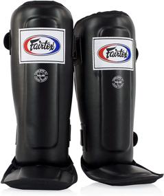 img 1 attached to Ultimate Protection: Fairtex SP3 Pro Style Shin Guards in Black, Blue, Red, White, and Yellow Variants