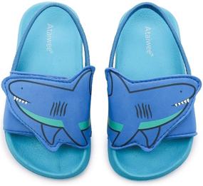 img 4 attached to 👶 Ataiwee Toddlers Fastening Dinosaur Crocodile Boys' Sandal Shoes: Comfort, Style, and Adventure Combined!