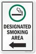 designated smoking arrow cigarette symbol logo