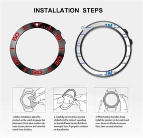 img 2 attached to 🔒 BaiHui Stainless Steel Bezel Ring for Garmin Fenix 5X Plus - Adhesive Cover for Anti Scratch & Collision Protection - Black (Not Compatible with Fenix 5 / 5X)