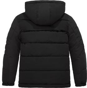 img 3 attached to ZSHOW Boy's Hooded Puffer Jacket: 🧥 Water Resistant, Lightweight, and Soft Fleece Outerwear Coat